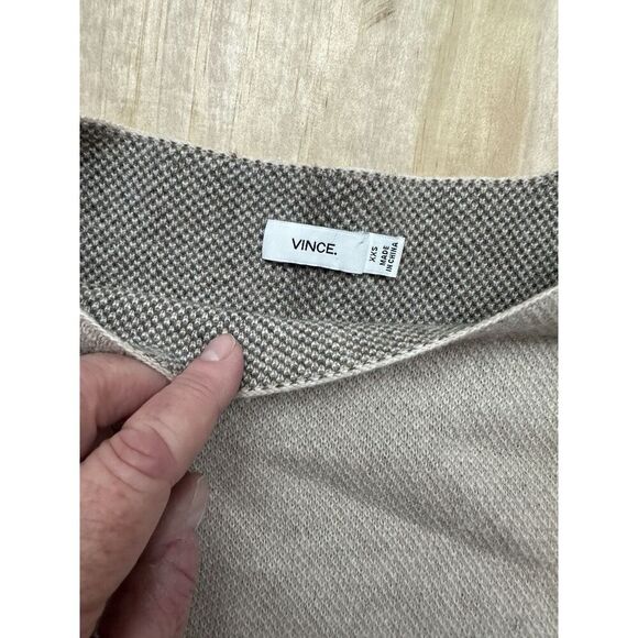 Vince Women’s Crew Neck Wool Cashmere XXS Browns Long Sleeve - Picture 3 of 5